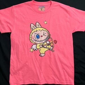 Cupid Labubu Monster Bow Arrow Heart Stars Pink Women’s Tee